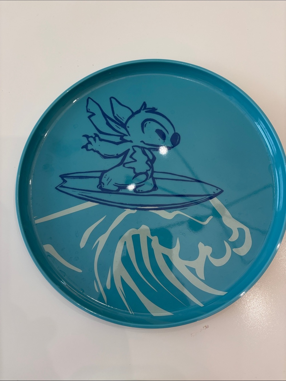 Disney Melamine Plate Set - Blue and Cream Accents - Picture 5 of 7